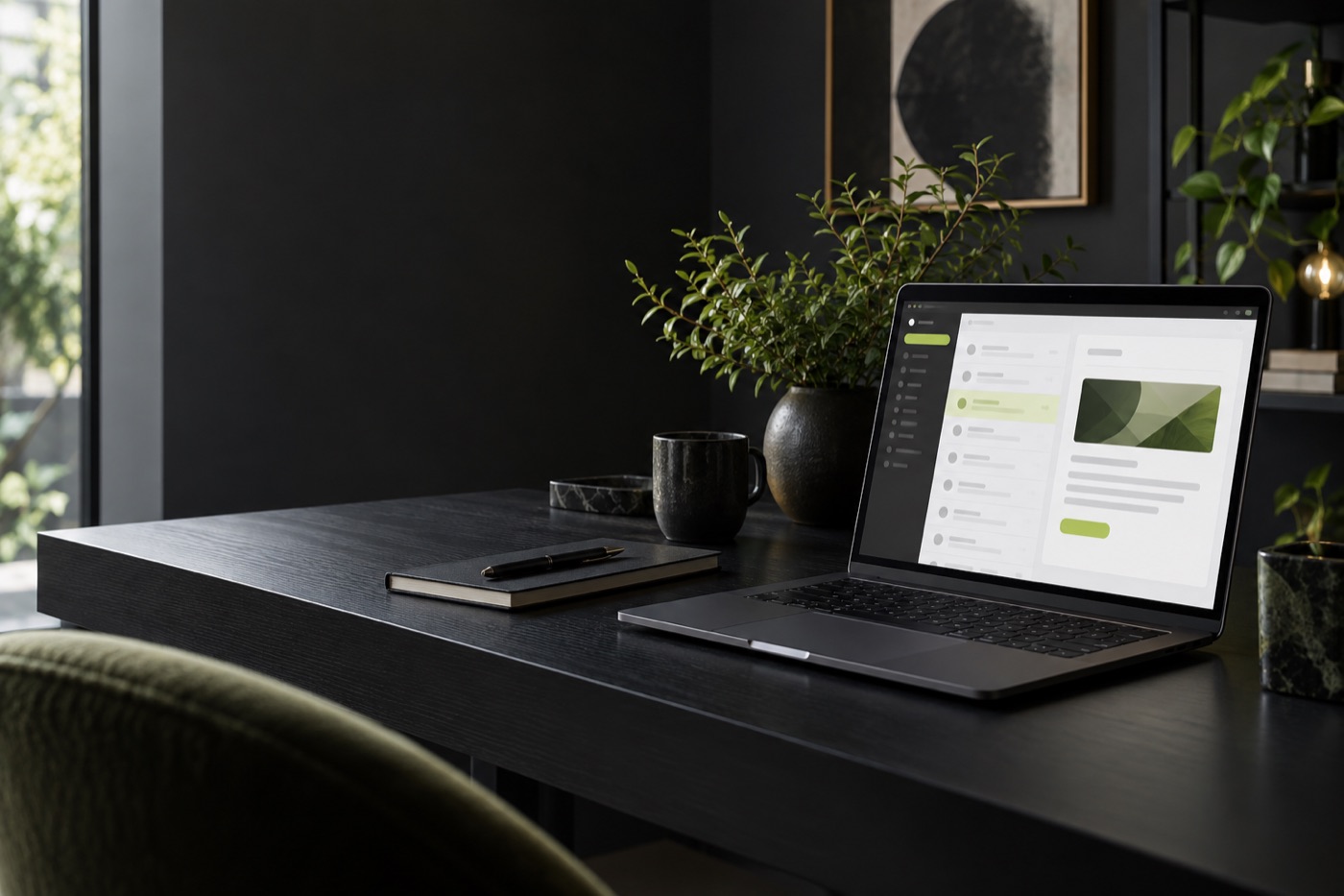 Illustrative email campaign planning workspace